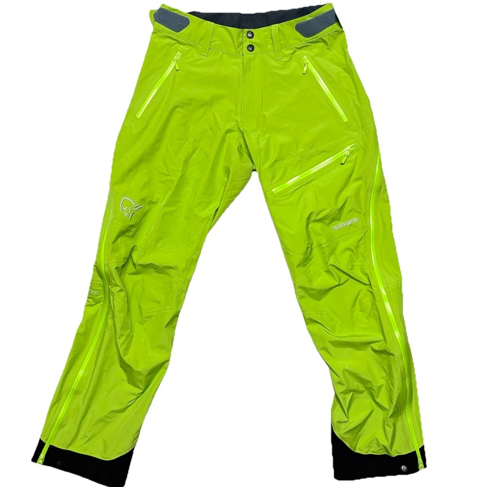 Norrona Falketind Pants Mens Dri3 Green Softshell Outdoor Hiking Ski Snow Size S